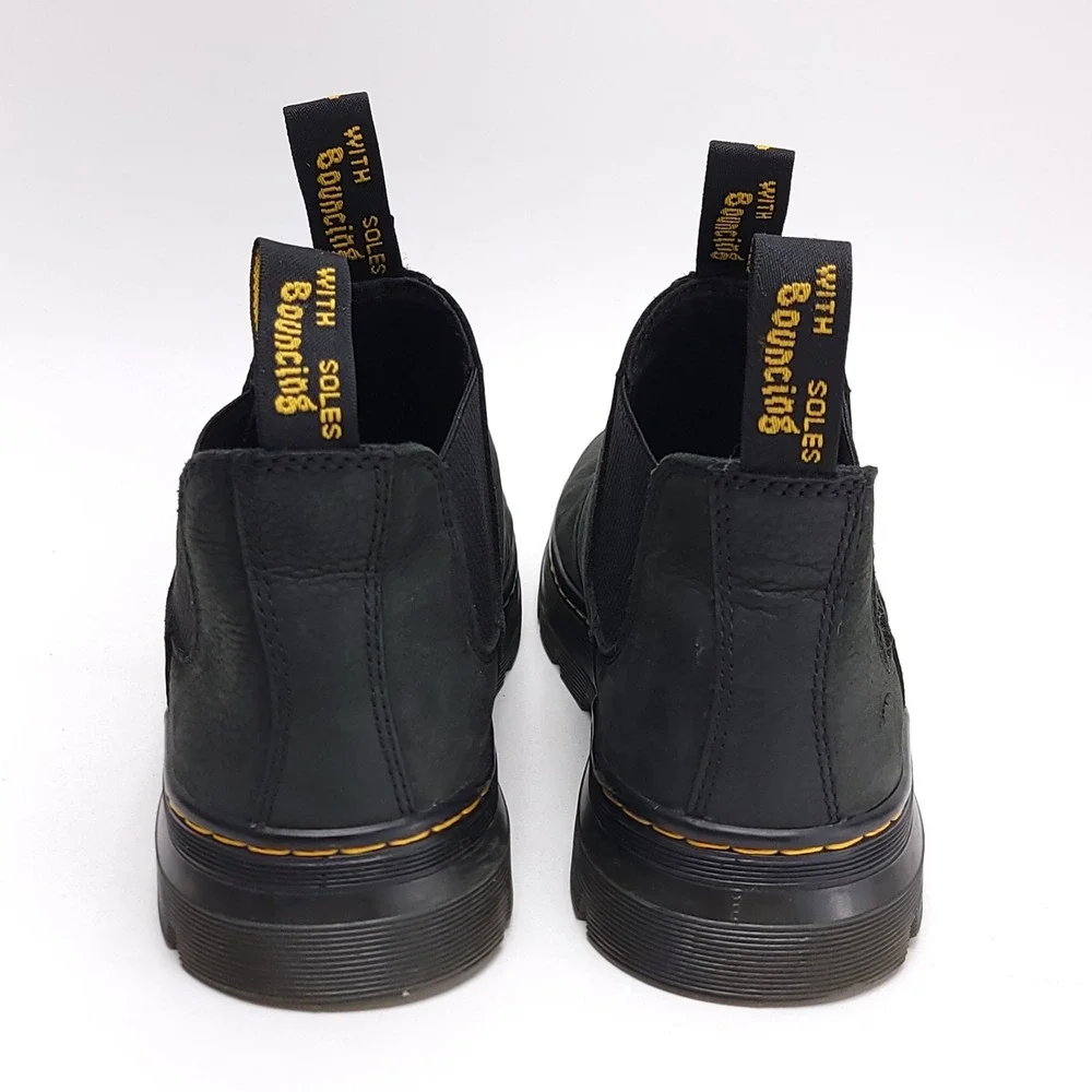 Dr. Martens Hardie II Black Leather Chelsea Boots Mens Size 10 US 9 UK